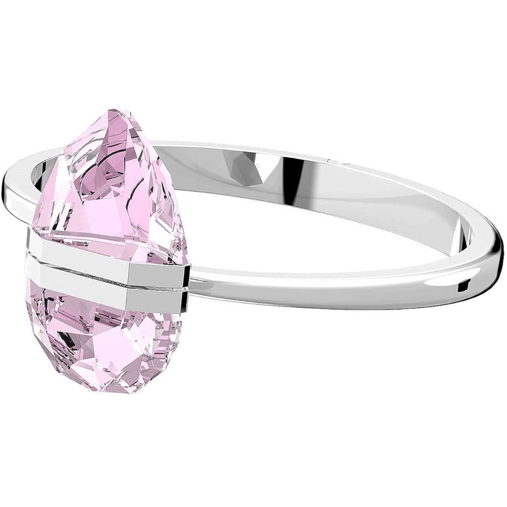SWAROVSKI Lucent Bangle Medium Bracelet Jewelry Collection, Pink Crystals